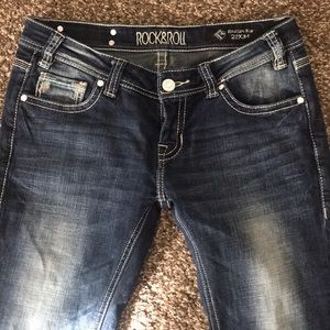 Rock & Roll ladies 28x34 jeans like new condition